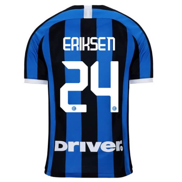 Replicas Camiseta Inter NO.24 Eriksen 1ª 2019/20 Azul